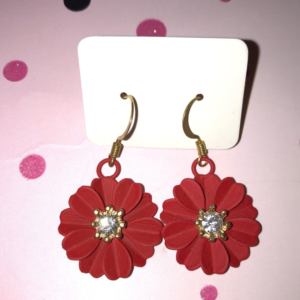 Flower earrings handmade